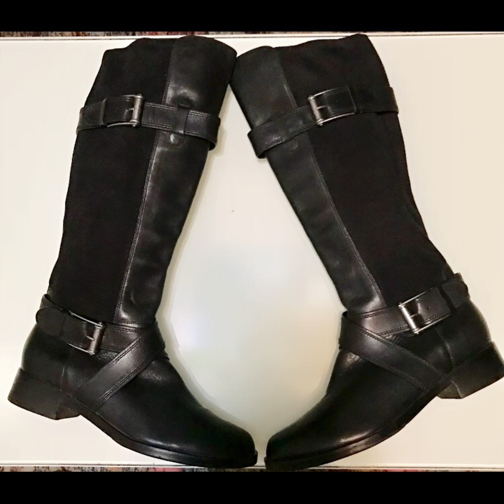 Cole Haan Whitley Nike Air Boots in Black Size 8.5